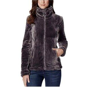 NEW 32 Degrees Women's L  Full Zip Fleece Teddy Mock Sweatshirt Purple